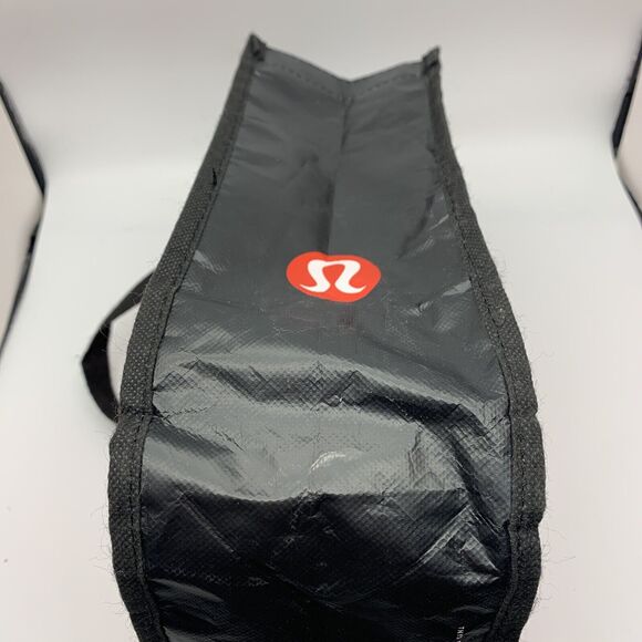 Lululemon Reusable Shopping Gift Bag Yoga‎ Logo Small Tote Lot 3 Black Red white - Picture 7 of 7